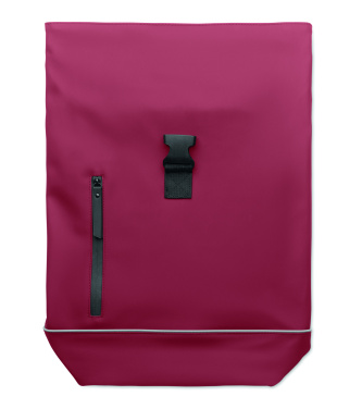 Logo trade promotional giveaways picture of: Laptop 15" roll top PU backpack